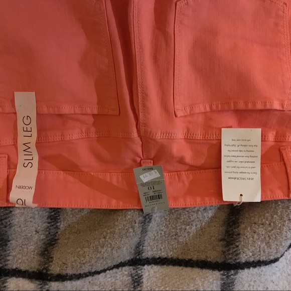 Fun orange stretch material skinny pants - Picture 3 of 4